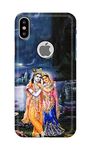 Generic PRINTFIDAA Lork Sri Krishna Radha Hindu God Godess Mahavishnu Hard Back Cover for Apple iPhone X Logo/iPhone 10 / iPhone Ten/iPhone Xs Logo Back Cover -(Q4) VKM2024