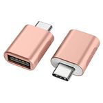 nonda USB C to USB Adapter(2 Pack),USB-C to USB 3.0 Adapter,USB Type-C to USB,Thunderbolt 3 to USB Female Adapter OTG