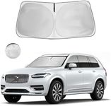HOHUIGO 2024 Upgraded Windshield Sun Shade Front Window Sunshade for Volvo XC90/XC-90 2016-2020 2021 2022 2023 2024 2025 Accessories Fodable Car Sun Visor UV Protector Heat Shield Cover