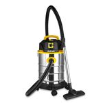 Aldrek New Launch Wet and Dry Heavy Duty Vacuum Cleaner|Stainless Steel (SS) Tank 25L Tank|23kPA Suction|Blower|100% Copper|Home & Office|HEPA Filter|Washable dust Bag|Wheels