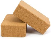 Howeet Cork Yoga Blocks 2 Pack Cork Yoga Bricks Cork Stretch Blocks for Yoga Pilates