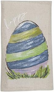 Mud Pie Painted Easter Towel, Egg, 14" x 21"