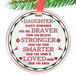 Christmas Ornaments for Daughter- Congratulation and Graduation Gift for Daughter- Christmas Ornaments to My Daughter- Christmas Ornaments from Mom and Dad for Daughter