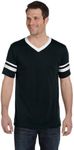 Augusta Sportswear Men's Small Sleeve Stripe Jersey, Black/White