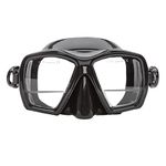 XS Scuba Gauge Reader Mask - Black Silicone