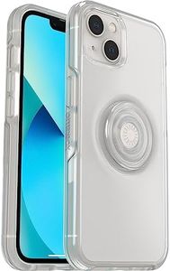 OtterBox Otter + Pop Symmetry Series Shockproof and Drop Proof Mobile Phone Protective Case for iPhone 13, Clear