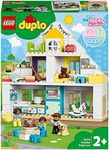 LEGO DUPLO Town Modular Playhouse 10929 Dollhouse with Furniture and a Family, Great Educational Toy for Toddlers