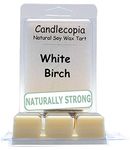 Candlecopia White Birch Strongly Scented Hand Poured Vegan Wax Melts, 12 Scented Wax Cubes, 6.4 Ounces in 2 x 6-Packs