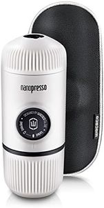 Wacaco Nanopresso Portable Espresso Maker Bundled with Protective Case, Upgrade Version of Minipresso, Mini Travel Coffee Machine, Perfect for Camping, Travel and Office(New Elements Chill White)