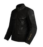 Royal Enfield X Rev'It Mens Darcha Pro Riding Jacket Black (3XL) Ce Level 2 Seeflex Armor At Shoulders And Elbows, With Pockets For Optional Back And Chest Protectors, for Advance Safety.