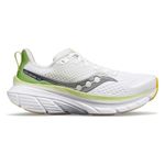 Saucony Women's Guide 17 Sneaker, White/Fern, 6