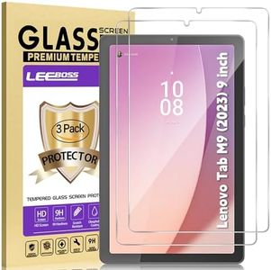 LEEBOSS Screen Protector for Lenovo Tab M9 (2023) 9 inch Release TB310FU, High Definition Clear Tempered Glass Screen Film [2-Pack]