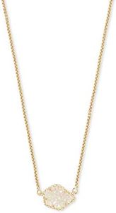 Kendra Scott Tess Necklace Gold/Iridescent Drusy One Size