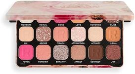 Revolution Beauty, Forever Flawless Eyeshadow Palette, 18 Pigmented Shades, Neutral & Pink Pressed Powder Mattes, Shimmers, Glitters, Affinity