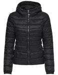 ONLY Women's Tahoe Hood Jacket OTW Noos, Black (Black Black), X Small