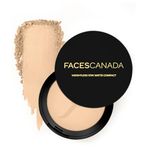 FACES CANADA Weightless Stay Matte Finish Compact Powder - Natural, 9 g | Non Oily Matte Look | Evens Out Complexion | Hides Imperfections | Blends Effortlessly | Pressed Powder For All Skin Types