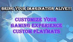 Custom Playmat 14" x 24" Your Design Printed Any Image Tournament and Card Game Legal