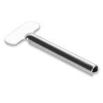 Hair Line Professional Stainless Steel Tube Squeezer Wringer Roller for Toothpaste Food Paint Tube Cosmetics Makeup Oil Color Dye Hand Cream_Silver