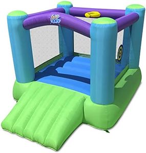 Action air Bounce House - Inflatable Bounce House with Blower for Indoor & Outdoor - Bouncy Castle with Slide - Durable Sewn and Extra Thick, Ideal for Kids