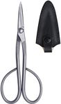 KaKUrI Satsuki Bonsai Scissors 7" (180 mm) Professional Bonsai Tool, Japanese Stainless Steel, Silver, Made in Japan (47834)