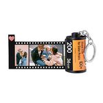 ALBERTBAND Personalised Keychain with Photo 5/8/10/15/20 pcs - Colorful Custom Camera Film Roll Album Keychain Gift Birthday Holiday for Men Women Lover Dad Mom Friend (FilmRoll)