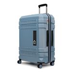 uppercase Bullet (Large) 74Cm, Spinner, Check-in Trolley Bag, Hardsided Anti-Scratch 8 Wheel Luggage, TSA Lock & Anti-Theft Zippers, Suitcase for Unisex, 2000 Days Warranty (Blue)