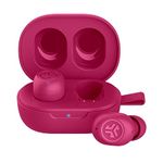 JLab JBuds Mini True Wireless Bluetooth Earbuds + Charging Case - Hot Pink - IP55 Sweat and Dust Proof - Bluetooth Multipoint - Be Aware Audio - 3 EQ Sound Settings - Crystal Clear Calls