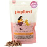 Pupford Freeze Dried Dog Training Treats | 475+ Dog & Puppy Treats Per Bag - Low Calorie, Healthy, Savory & Delicious, The Perfect High Value Training Reward - Made in USA | Options: Beef Liver, Rabbit, Salmon, Sweet Potato, & Chicken (Chicken)