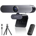 4K Webcam, DEPSTECH 8MP Sony Sensor Webcam with Microphone, Come with Remote Control, AutoFocus, Privacy Cover, Streaming USB Web Camera DW50