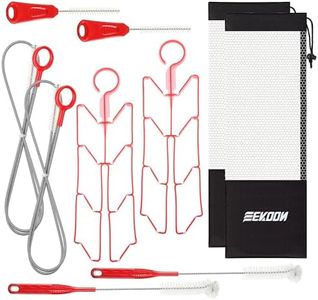 Feekoon Hydration Bladder Cleaning Kit, Water Bladders Cleaner Set Includes 3 Brushes, 1 Drying Collapsible Frame and 1 Carrying Bag, Water Reservoir Cleaning Tools for Hydration Backpack (2 Set)