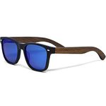 GOWOOD Sunglasses Mens & Women | Sunglasses Mens Polarized Walnut Wood Temples & Acetate Frame | Blue Sunglasses UV400 Lenses | Women & Mens Sunglasses UV Protection | CE Marked