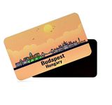 dhcrafts Rectangular Rubber Fridge Magnet/Magnetic Card Orange Hungary Budapest Design Pack of 1 (8.6cm x 5.4cm)