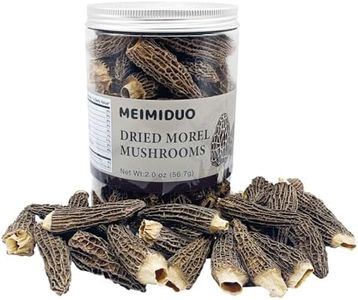 MEIMIDUO 2oz(56.7g) Grade AAA Dried Morel Mushrooms (Morchella Conica) for Cooking, Ketone Friendly, Gluten-Free, Fat-Free, Sugar-Free, No additives, Healthy, Nutritious & Umami Morel Mushrooms