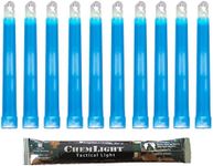 Cyalume ChemLight Military Grade Chemical Light Sticks, Blue, 6" Long, 8 Hour Duration (Pack of 10)