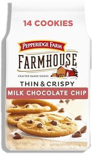 Pepperidge Farm Farmhouse Thin and Crispy Milk Chocolate Chip Cookies, 6.9 OZ Bag (14 Cookies)