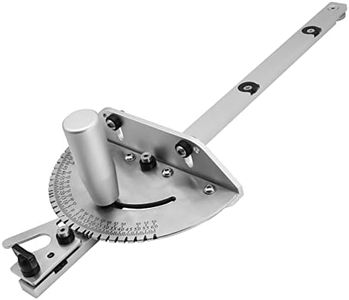 Precision Miter Gauge with a Standard Slot (3/4” x 3/8”), Table Saw Miter Gauge High Accuracy Miter Saw Protractor with 27 Angle Stops, Great Woodworking Tool Table Saw Accessories