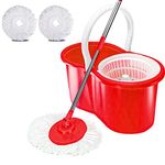 Denny International® 360 Degree Spinning Mop Bucket Home Cleaner With Two Mop Heads