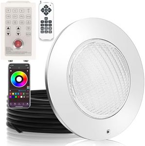 10 Inch LED Pool Light for Inground Pool 60W Color Changing Pool Lighting
