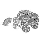 Thermopanel Pack of 200 Tile Backer Board Washers with Screws - Double Countersunk A2 Stainless Steel Washer and Screw Kit to Fix Insulation Boards, Floors and Walls (3.5 x 25mm)