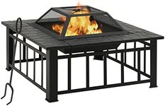 vidaXL Steel Fire Pit XXL - Large O