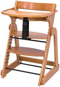 Japanese Nursing Baby Chair, Foldable Wooden Smart High Chair 3, Natural, Can Be Used for a Long Time from 6 Months to Adult