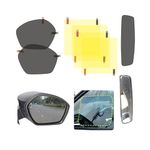 10H2 Car Thick Anti-Rain Guard | Rear-View Film Mirror | Car Accessories Mirror Sticker |Anti-Fog Car Sticker | Protective Film Sticker |For Tata,Tiago,Tigor,Punch,Nexon,Curvv,Safari,Harrier,Pack-7