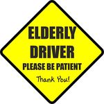 Landing Designs Elderly Driver Car Sticker