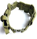 Bargain Crusader Modular Equipment System Belt for Security & Police (Adjustable 35"-45". 9 Pouches, Green)