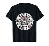 Guns N' Roses Official Floral Bullet T-Shirt