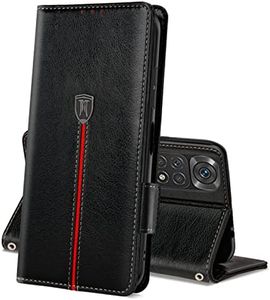 MAMA MOUTH Coque pour Xiaomi Redmi Note 11/ Note 11S 4G, Rabat Portefeuille Cuir Etui, TPU Bumper Magnétique Porte Cartes Housse, Antichoc Case pour Redmi Note 11 /Note 11S / 6.43'' 4G Noir