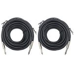 ITSROCK 2 Pack 50ft 1/4 Inch to 1/4 Inch Male Speaker Cable, 30 feet 6.35mm Stereo Audio Connection Cord, 12 Gauge AWG Wire