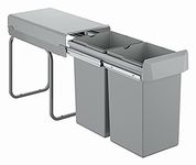 GROHE Kitchen Waste System - 2 Bins (15L Each), Telescopic Action, Floor Mounted for Cabinets 30 cm or Wider, Fits with GROHE Blue Home and GROHE Red M and L-Size Water Systems, 40855000