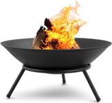 Meejon sigdi/Fire Pits for Garden Steel Fire Bowl Outdoor Fire Brazier for Garden BBQ Patio Heater Camping Portable Fire Basket Chimney Log Burning Bowl Wood Burner Charcoal Bonfire Bowl