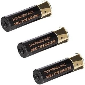 GoldenBall Double Eagle M56 Single Airsoft Shotgun Shell Type Magazine x3 (Black)